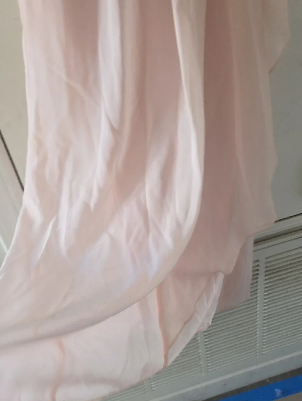 Blush Pink Flowing Chiffon Maxi Dress - Picture 4 of 7